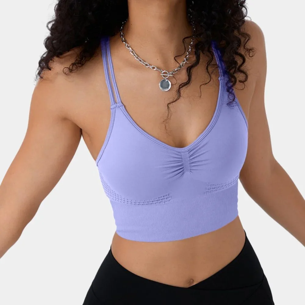 Halara Light Support Ruched Sports Bra - Picture 1 of 3
